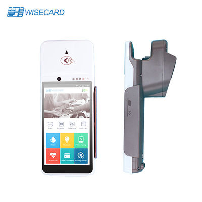 Thiết bị đầu cuối POS sinh trắc học Android 7.0, Máy POS di động có máy in tích hợp pin