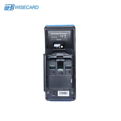 Máy đọc sách NFC di động cầm tay Thiết bị đầu cuối POS với Máy quét mã vạch vân tay máy in