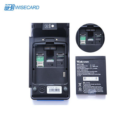 EMV PBOC Android 4G Thiết bị đầu cuối POS cầm tay 4 PSAM với máy in nhiệt